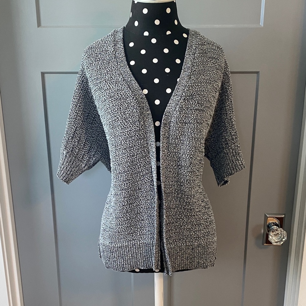 Tahari Heathered Gray Women's Cardigan